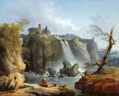 Las cataratas de Tívoli, 1768 de Hubert Robert